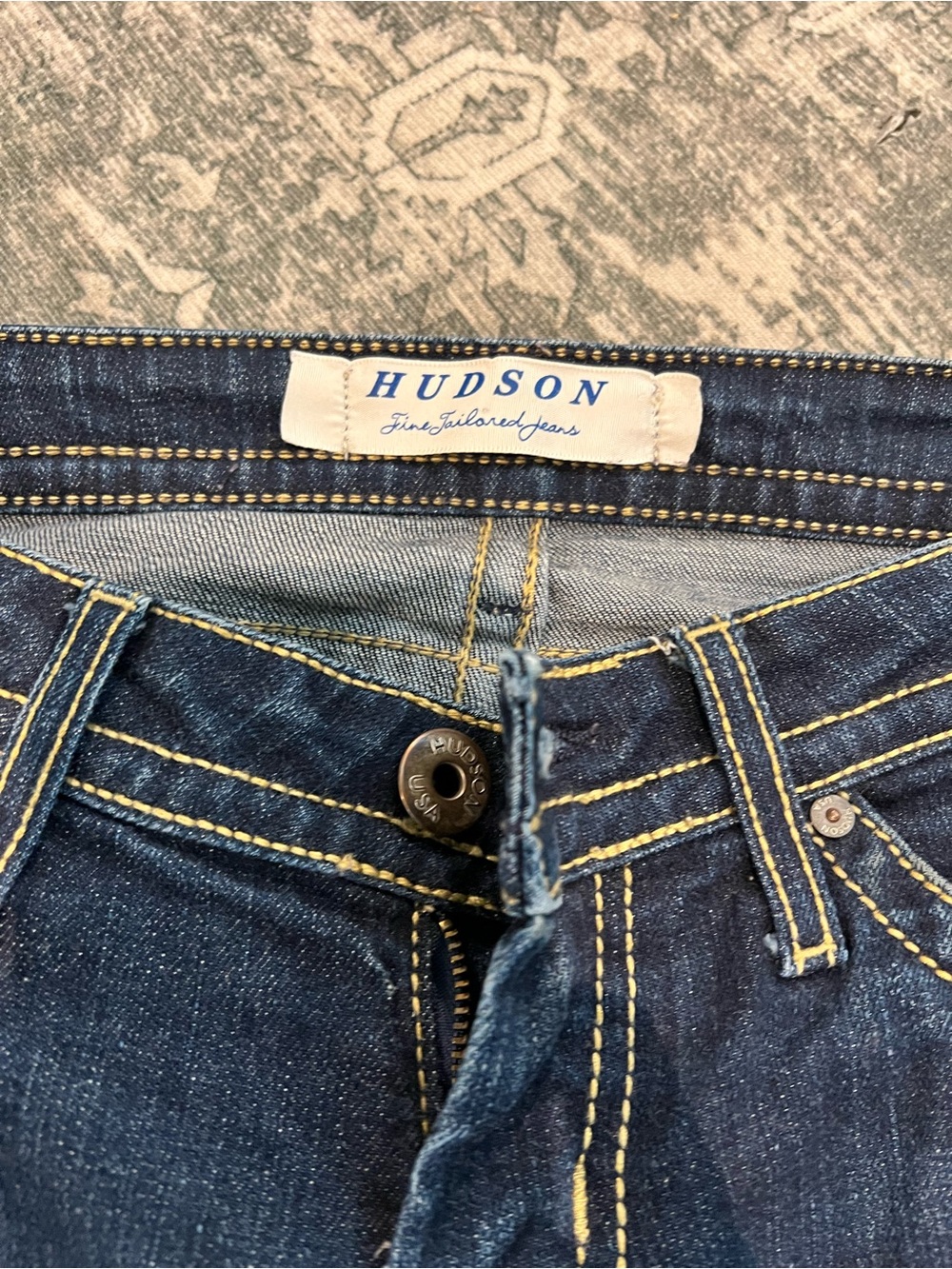 Hudson Jeans Dark Blue Straight Leg Women’s Jeans - Picture 4 of 7